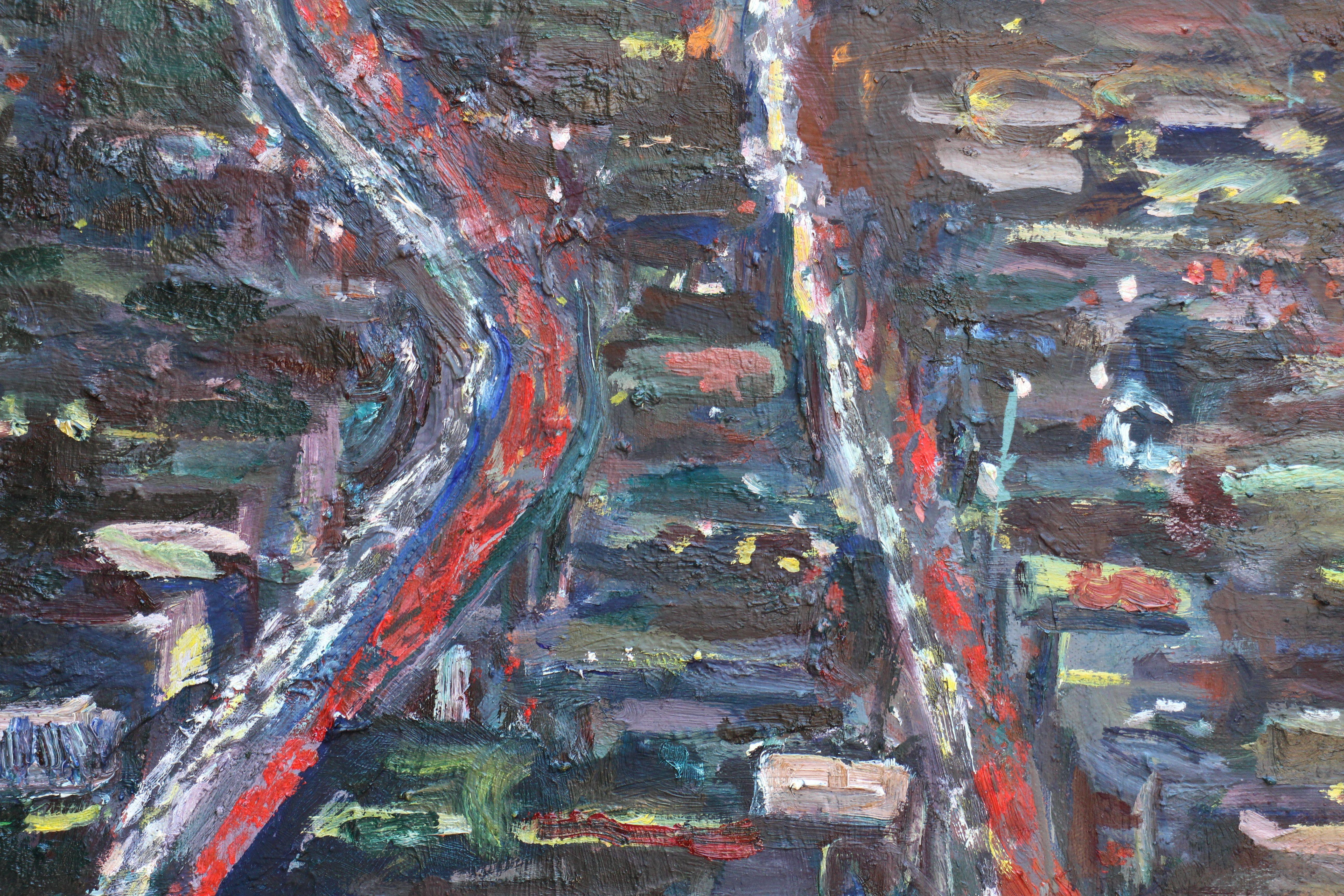 Rush hour on the westside of Los Angeles. :: Painting :: Impressionist :: This piece comes with an official certificate of authenticity signed by the artist :: Ready to Hang: Yes :: Signed: Yes :: Signature Location: on the back :: Canvas ::