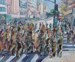 Rush Hour, Gemälde, Öl auf Leinwand