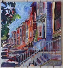 San Fransisco Victorians, Pittura, Acrilico su tela