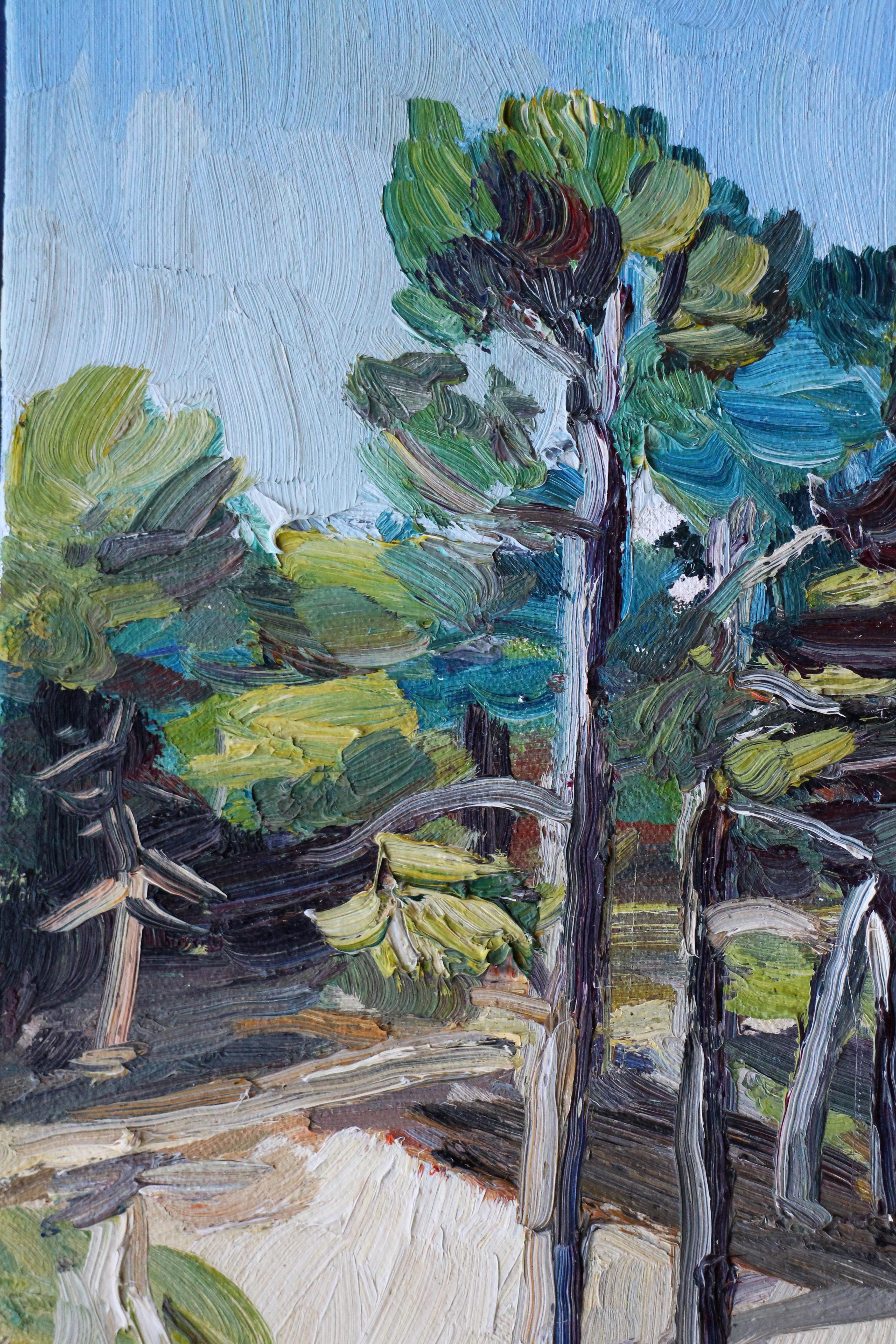 Trees #1, Painting, Oil on Canvas For Sale 1