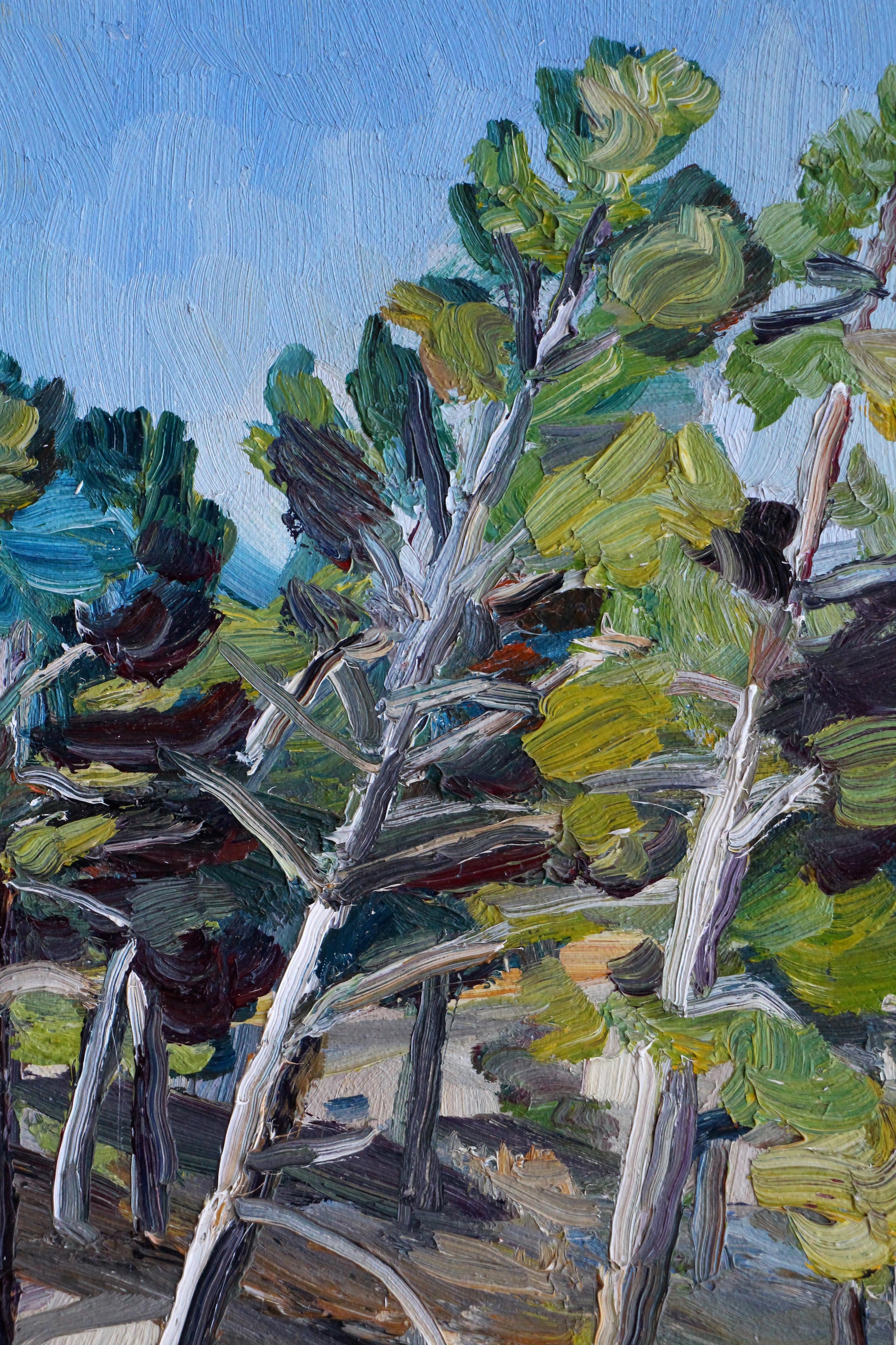 Trees #1, Painting, Oil on Canvas For Sale 3