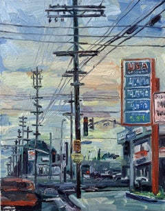 USA Gasoline, Painting, Oil on Canvas
