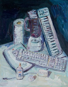 White still life, Painting, Oil on Canvas