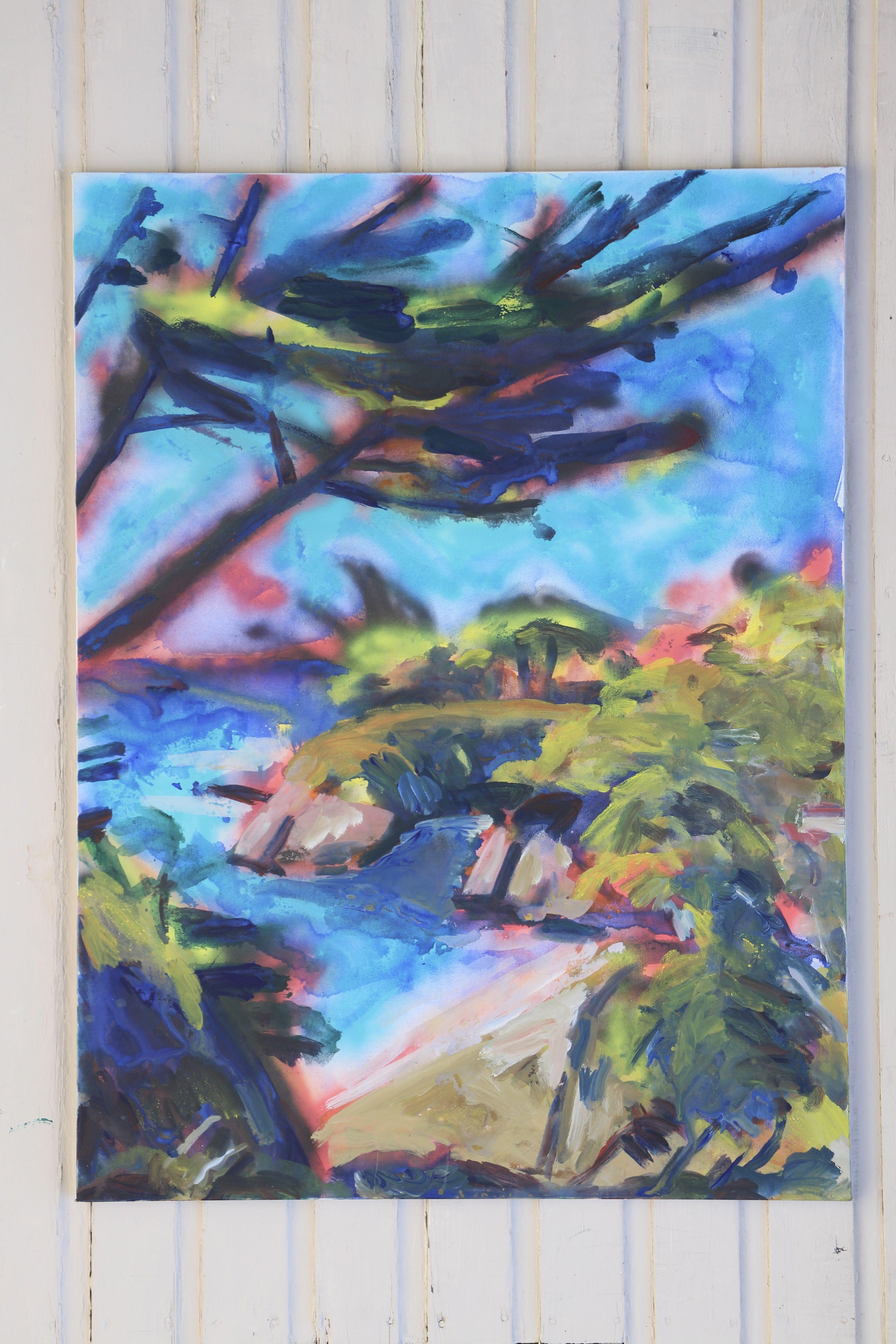 Wildcat Creek, Gemälde, Acryl auf Leinwand (Zeitgenössisch), Painting, von John Kilduff