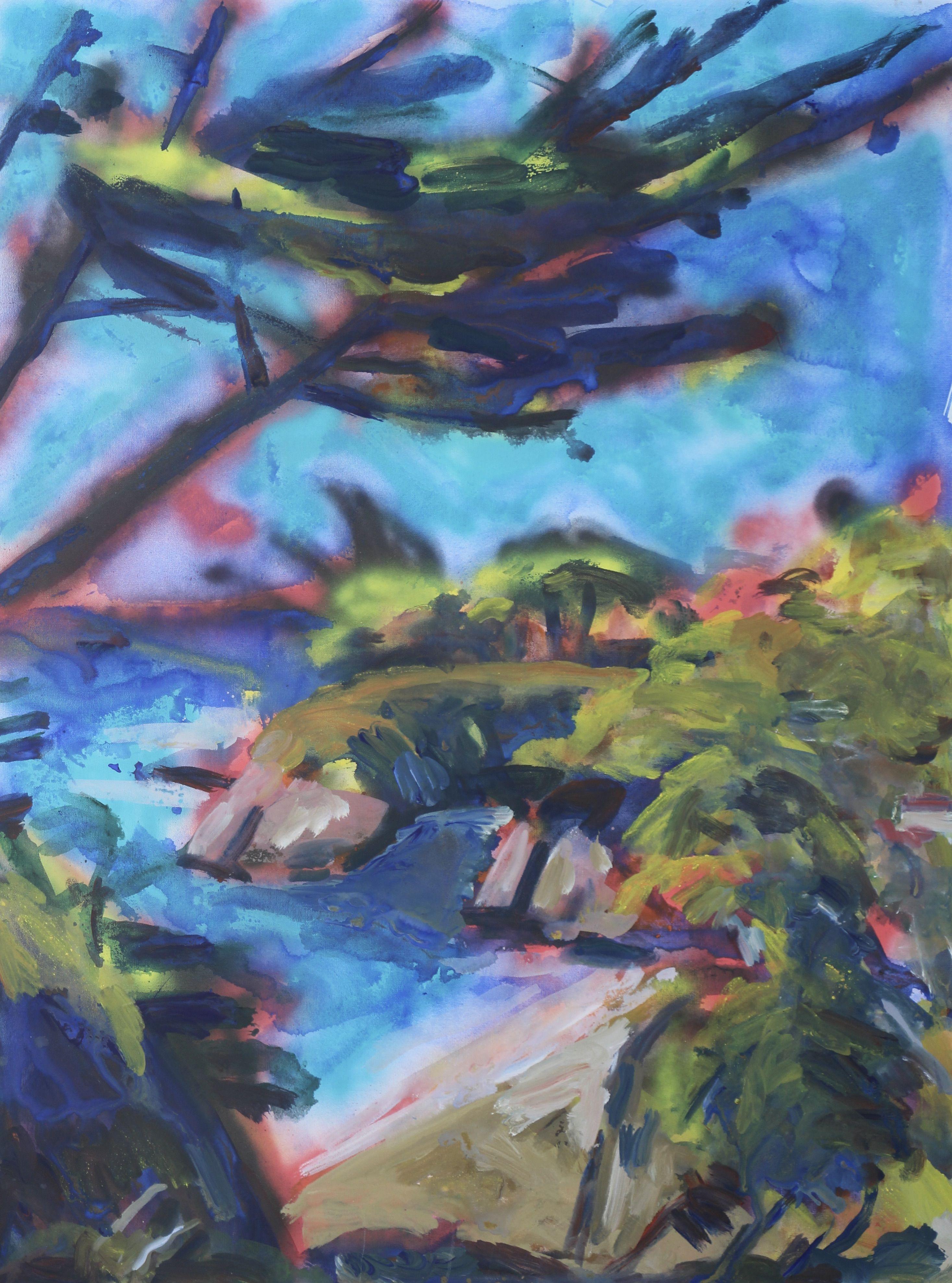 Wildcat Creek, Gemälde, Acryl auf Leinwand – Painting von John Kilduff