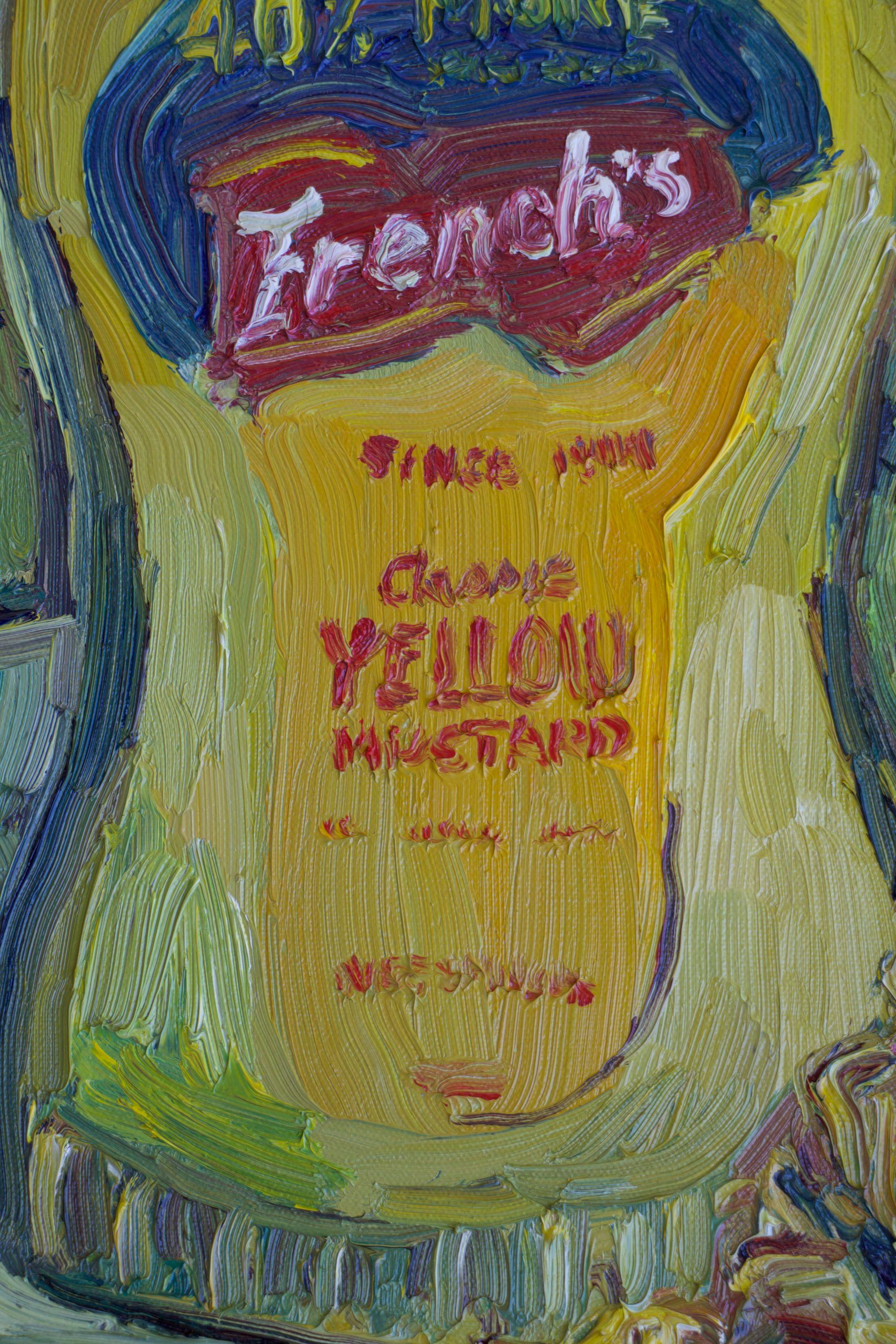 Yellow still life, Painting, Oil on Canvas For Sale 3