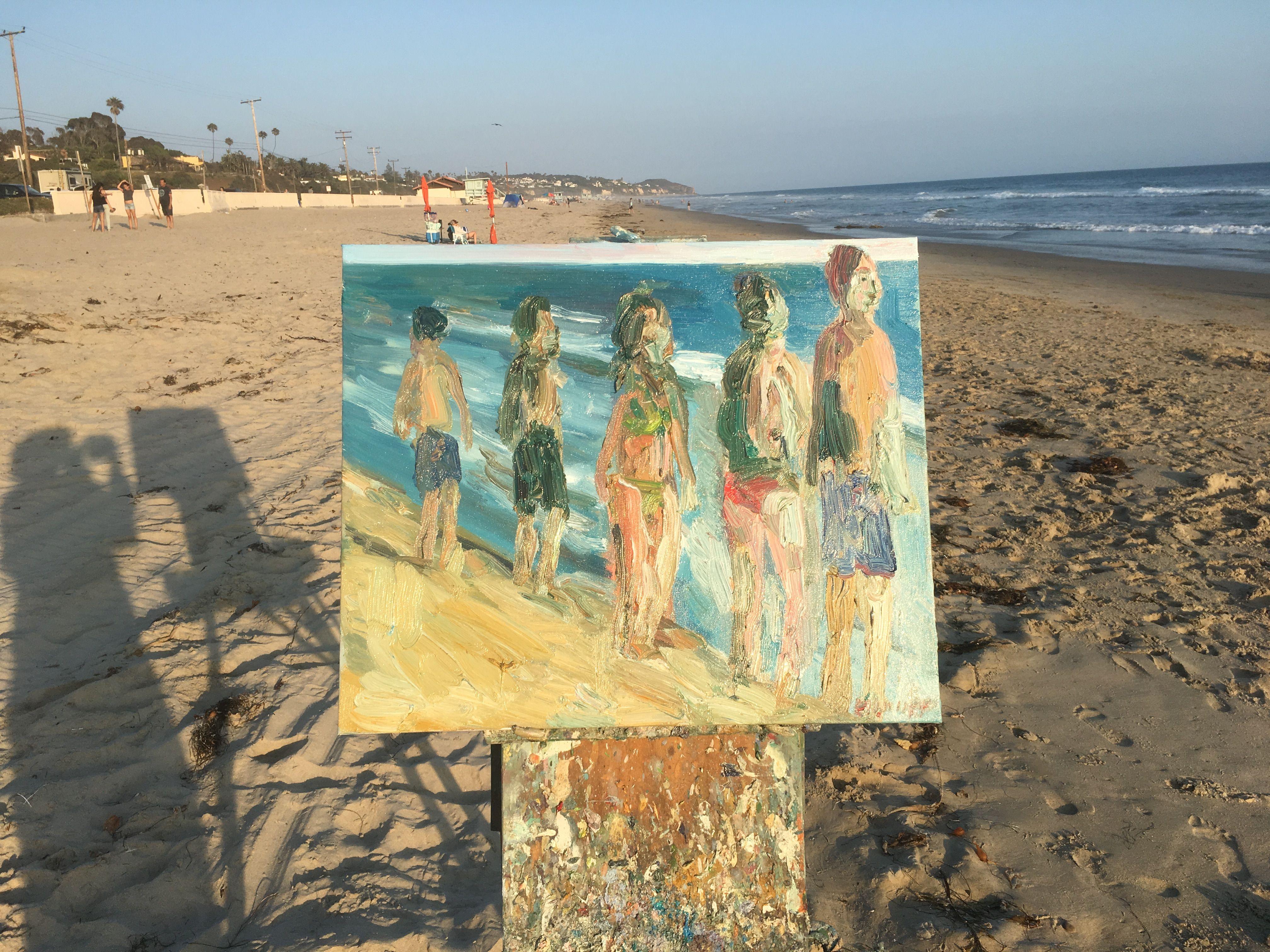 Zuma Beach #2, Pittura, Olio su tela in vendita 1