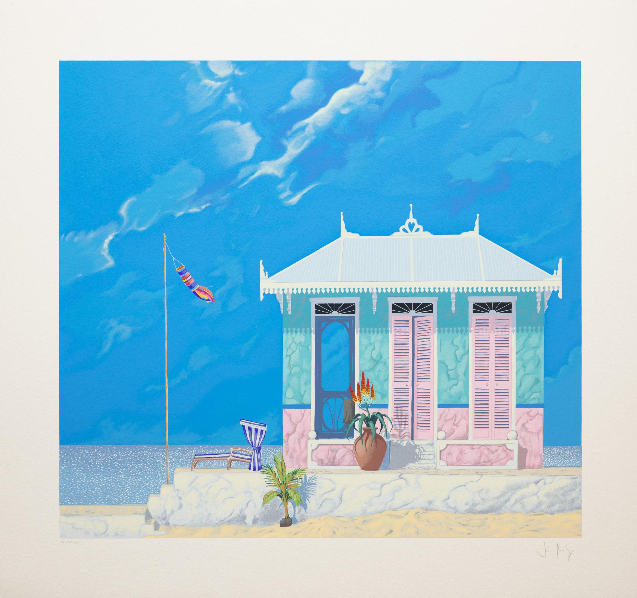 The House That Aloe Built (Florida Suite) - Print by John Kiraly