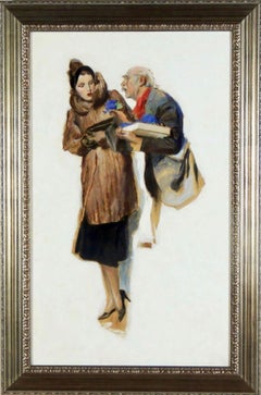 “I can’t wear violets.” Story illustration for Ladies’ Home Journal