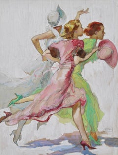 Drei Frauen auf der Flucht vor dem Regen, Post Cover
