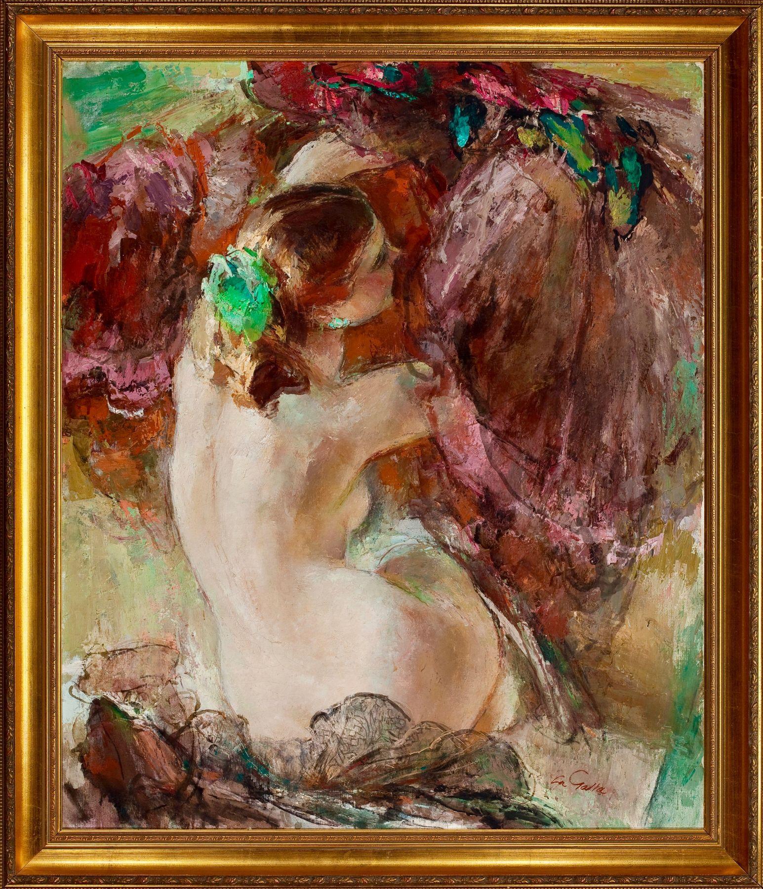 Frau von hinten – Painting von John Lagatta