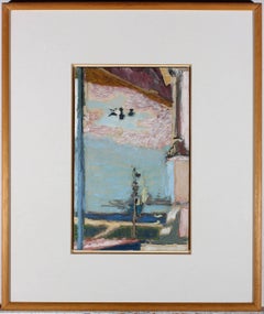 Attrib. John Langton (b. 1932) - Framed Mixed Media, Abstracted Landscape