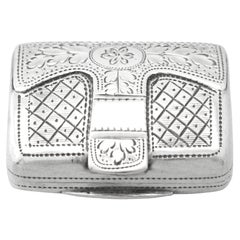 John Lawrence & Co 1826 Sterling Silver Purse Vinaigrette
