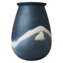 John Leach Studio Pottery "Black Mood" Vase, England, 1989.
