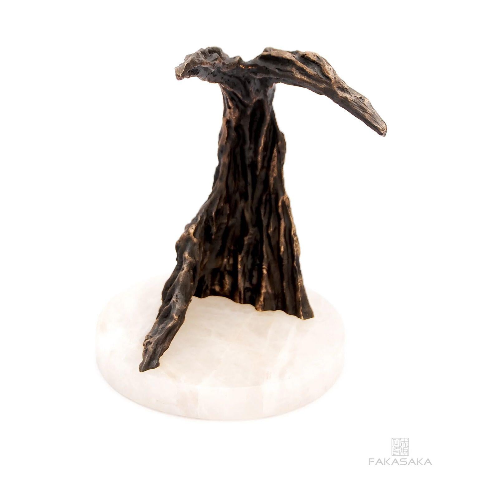Moderno Fermalibri John Lee 2 con base in onice di Fakasaka Design in vendita