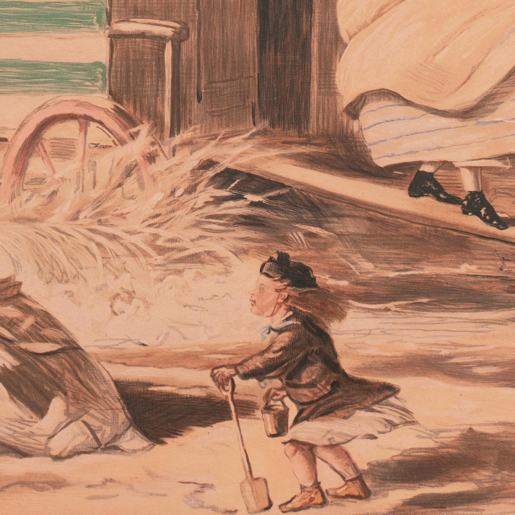 'At the Beach, Scene at Sandbath', Punch Magazine, Thomas Agnew, Victoriana 6