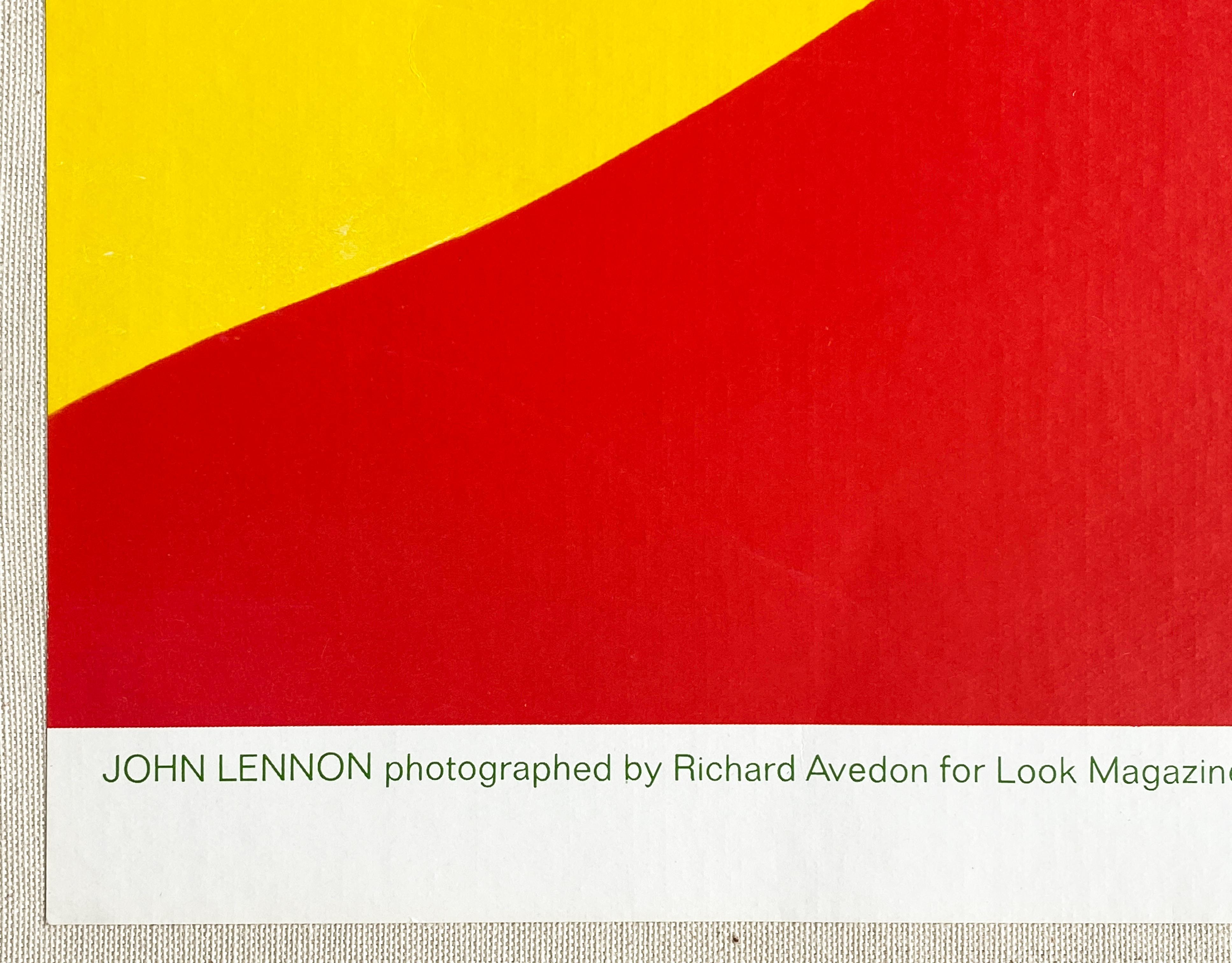 American John Lennon Original Vintage Poster by Richard Avedon, 1967
