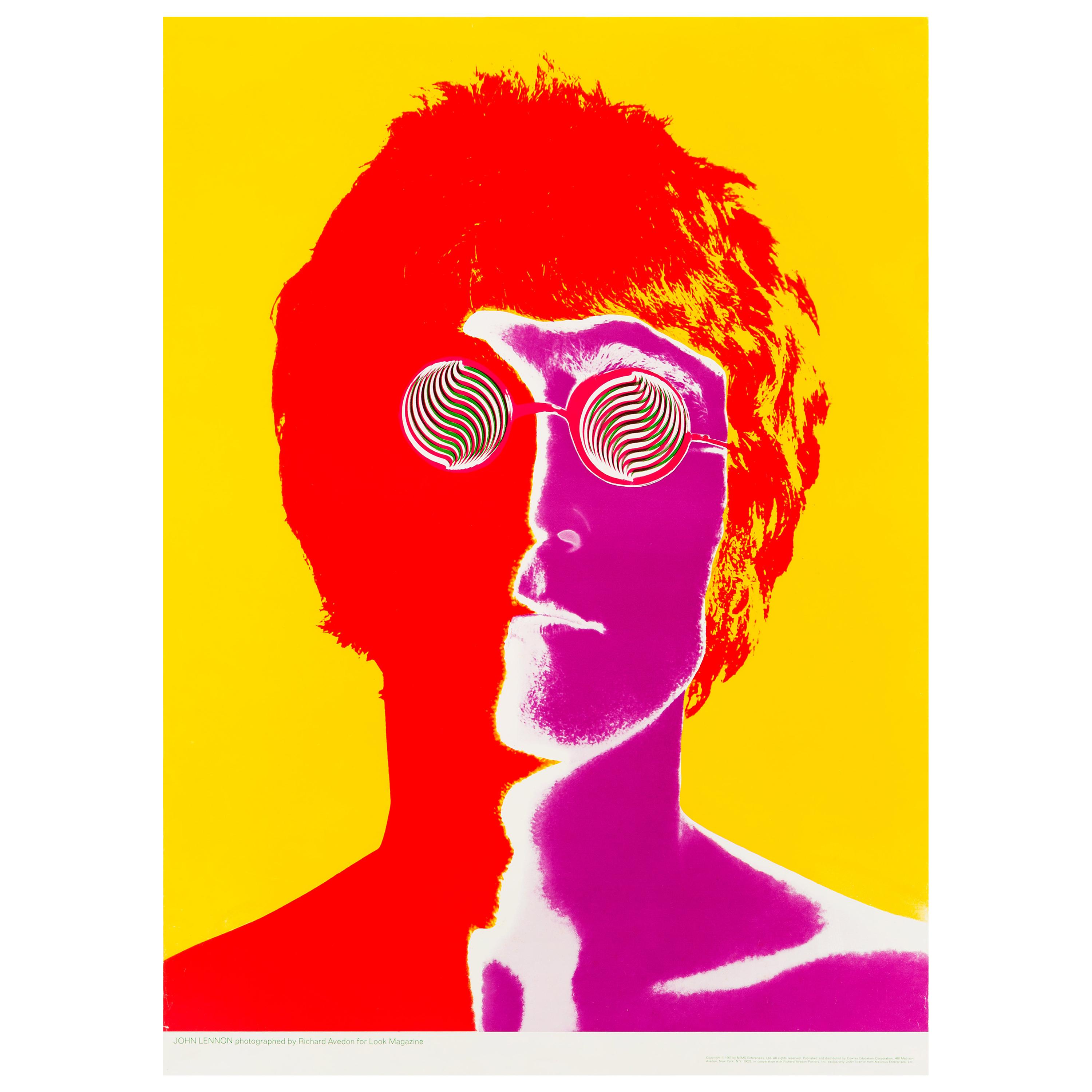 John Lennon Original Vintage Poster by Richard Avedon, 1967