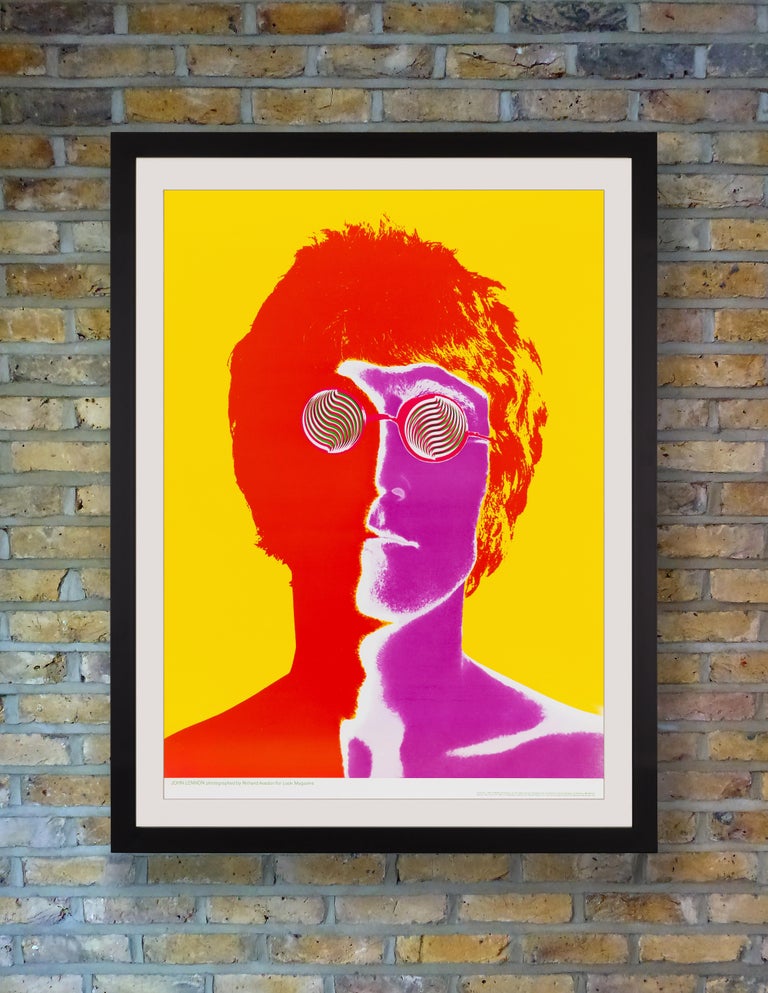 John Lennon Original Vintage Poster by Richard Avedon for Look