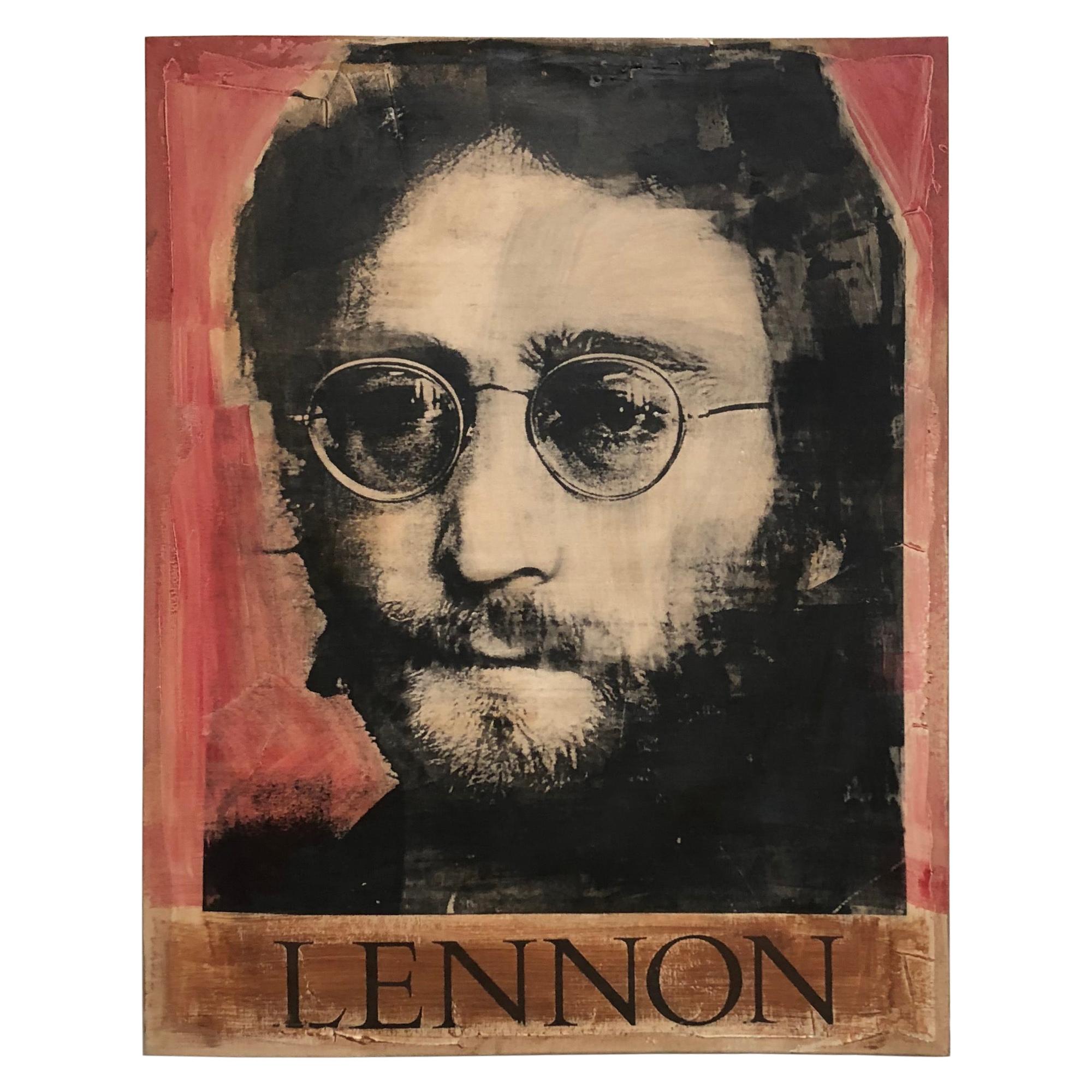 John Lennon Painted Canvas