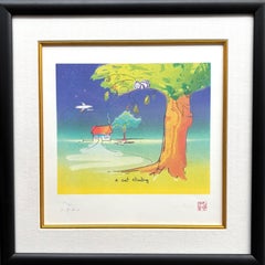 "Disegno in edizione limitata "Un gatto che si arrampica" della collezione "Real Love