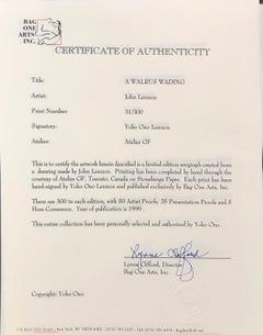 "A Walrus Wading" Limited Edition Drawing From "Real Love" Collection