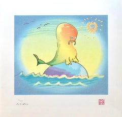"A Walrus Wading" Limited Edition Drawing From "Real Love" Collection
