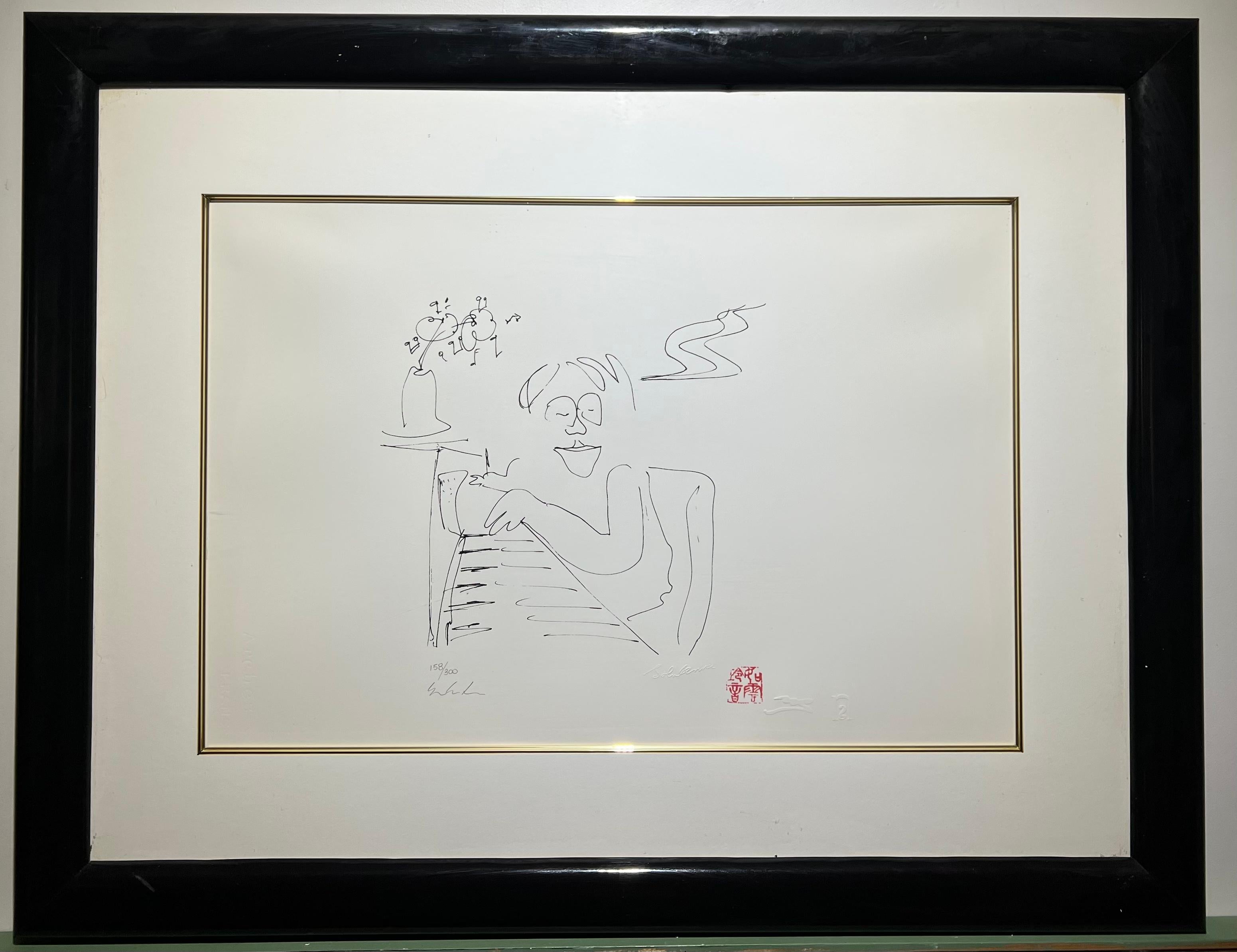 BABY GRAND sign  la main par Yoko Ono, dition 158/300  - Print de John Lennon
