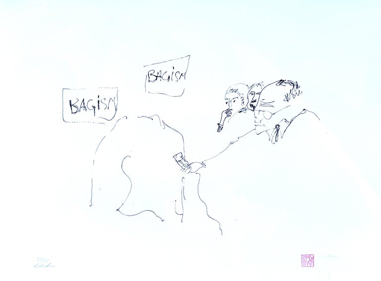 John Lennon Drawings - 6 For Sale on 1stDibs | this is 40 john