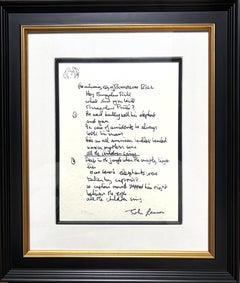 "Bungalow Bill" Edizione limitata di testi scritti a mano (con cornice)