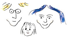 "DaDa MaMa"  Limited Edition Drawing of Lennon Family