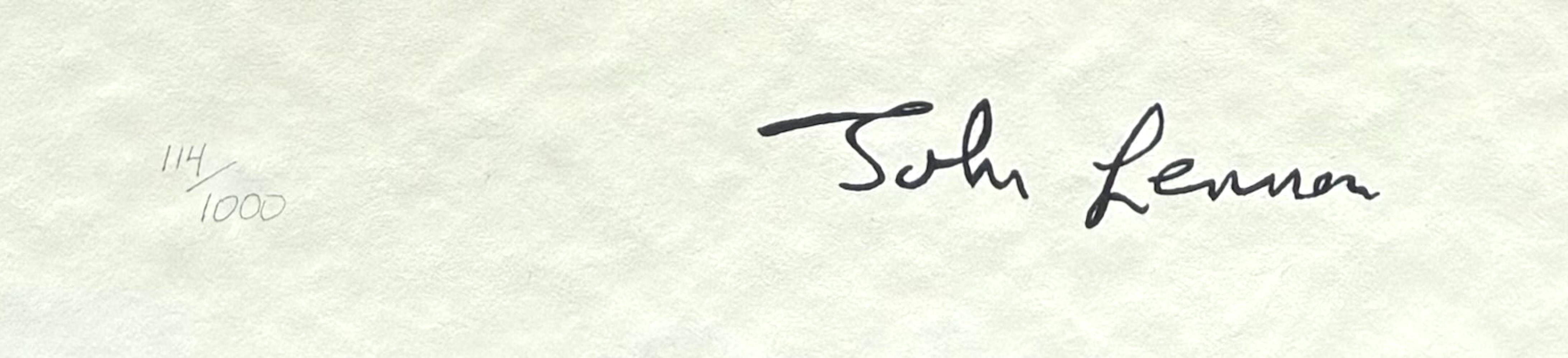 « Dear Prudence », chanson en édition limitée écrite à la main - Print de John Lennon