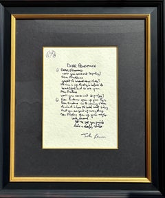 „Dear Prudence“ Limitierte Auflage, handverlesene Lyrics
