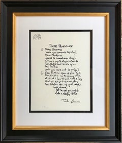 « Dear Prudence », chanson en édition limitée écrite à la main