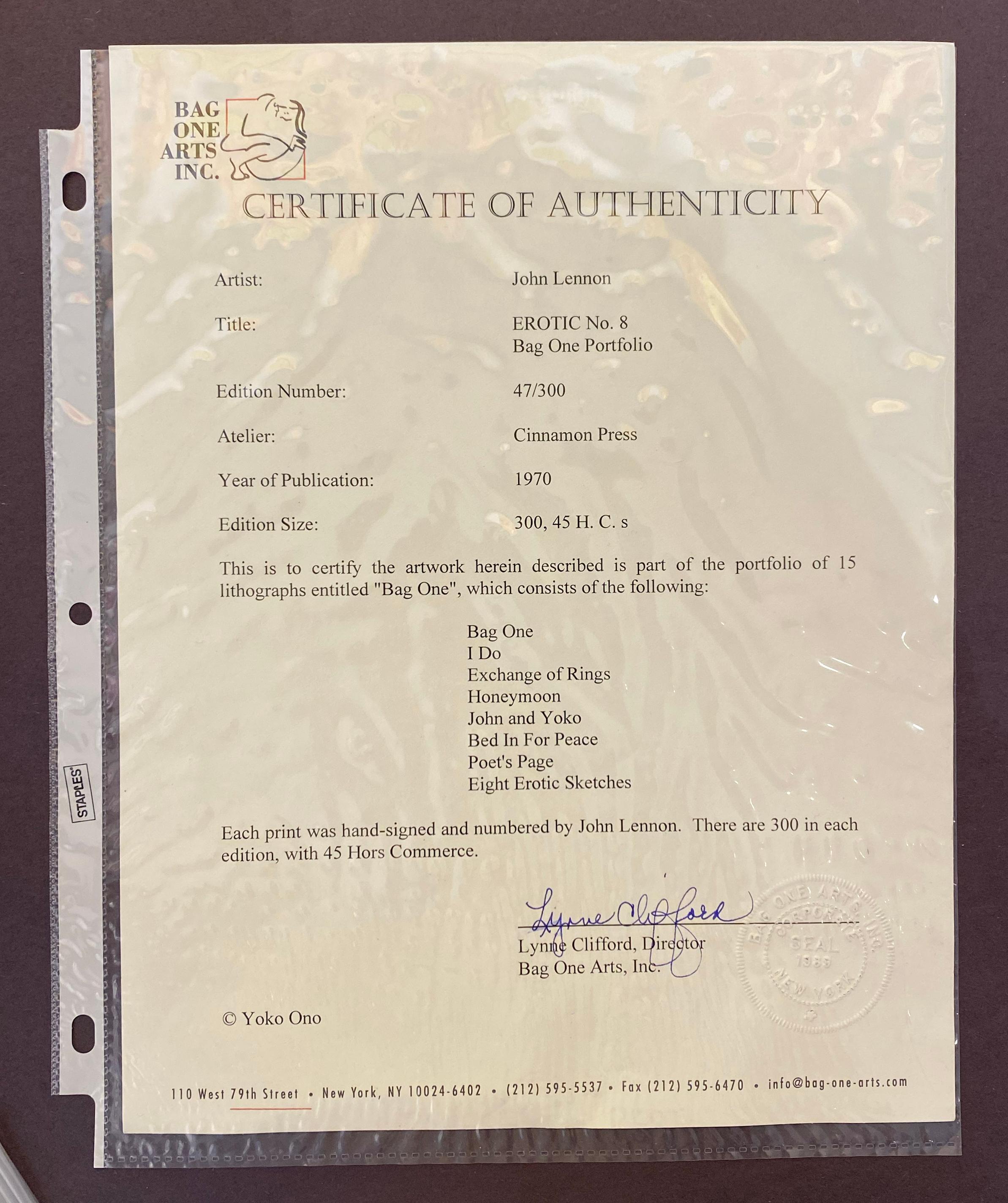 Erotic No. 8 - Print by John Lennon