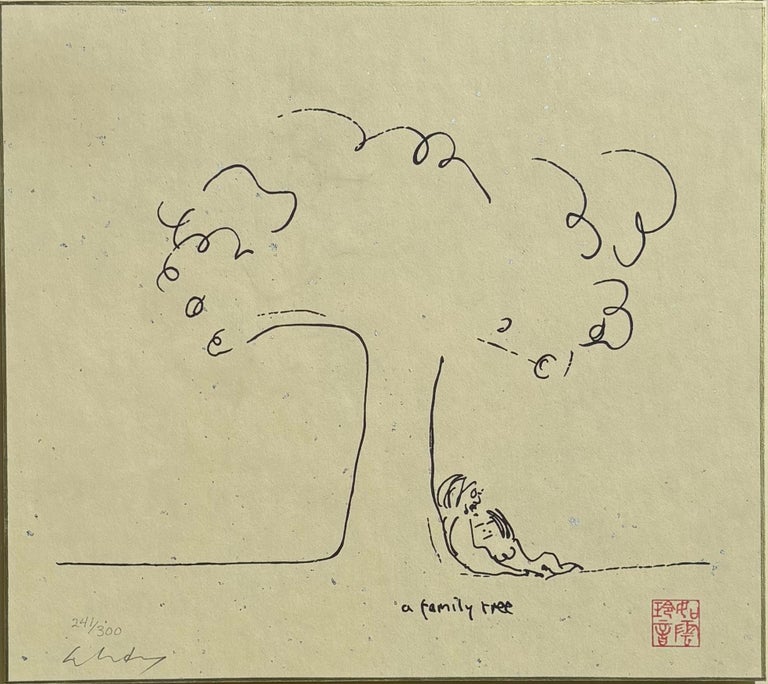 お値下げ　ジョン・レノン　a Family Tree オノヨーコ　サイン入り希少 お値下げ ジョン・レノン a Family Tree オノヨーコ サイン入り