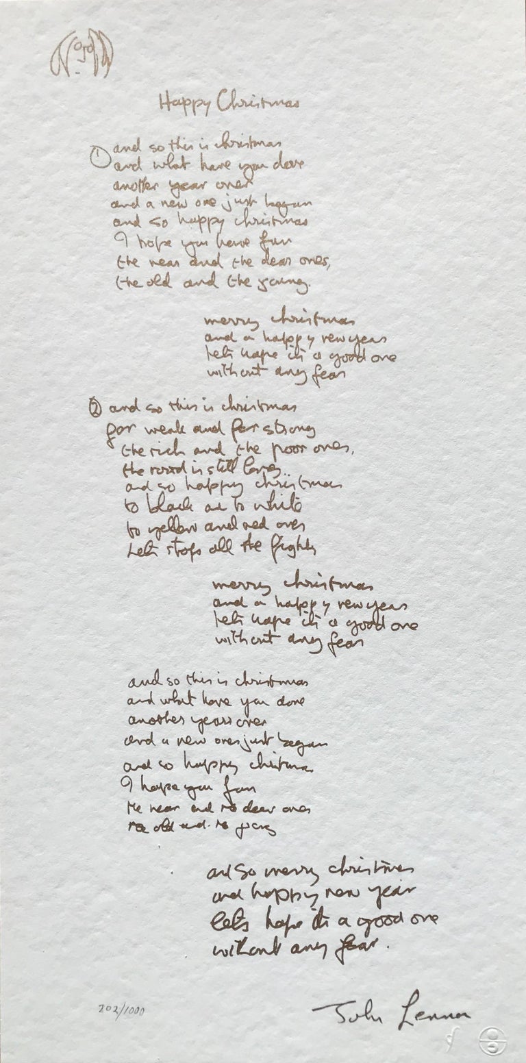 John Lennon - Julia Limited Edition Hand Written Lyrics at 1stDibs  john  lennon handwritten lyrics, lyrics julia the beatles, julia john lennon  lyrics