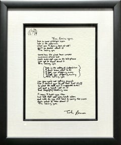 John Lennon Lyrics - 25 For Sale on 1stDibs