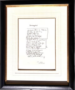 "Imagine" Edizione Limitata Testi scritti a mano