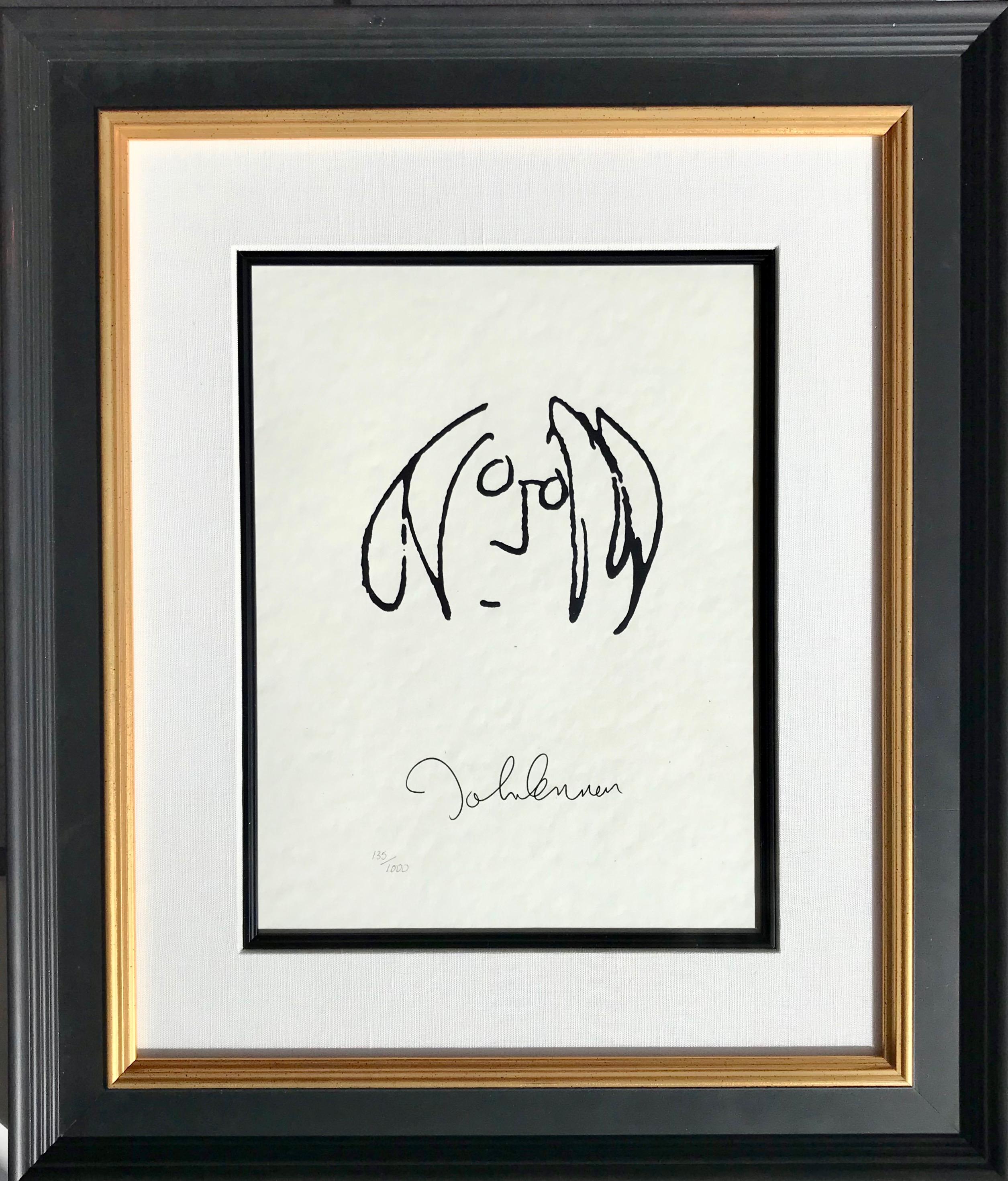 John Lennon Print - "Imagine Self Portrait" Limited Edition Drawing