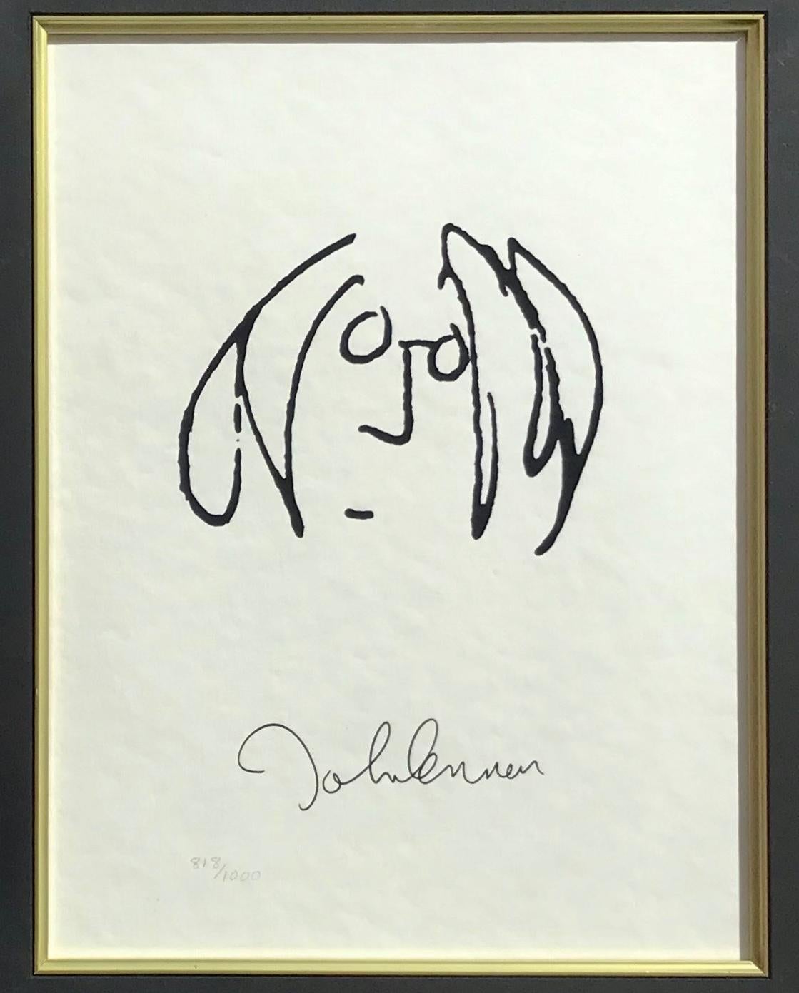 In My Life and Lennon Self Portrait Individually framed  - Print by John Lennon