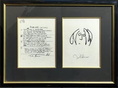 John Lennon - Woman Framed Limited Edition Hand Written Lyrics