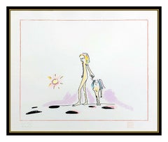 John Lennon Original Serigraph Signed Yoko Ono The Beatles Bag One Portrait Art