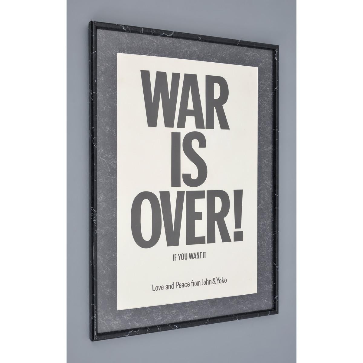 John Lennon & Yoko Ono WAR IS OVER Lithograph Poster For Sale 1