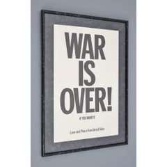 John Lennon & Yoko Ono WAR IS OVER Lithograph Poster