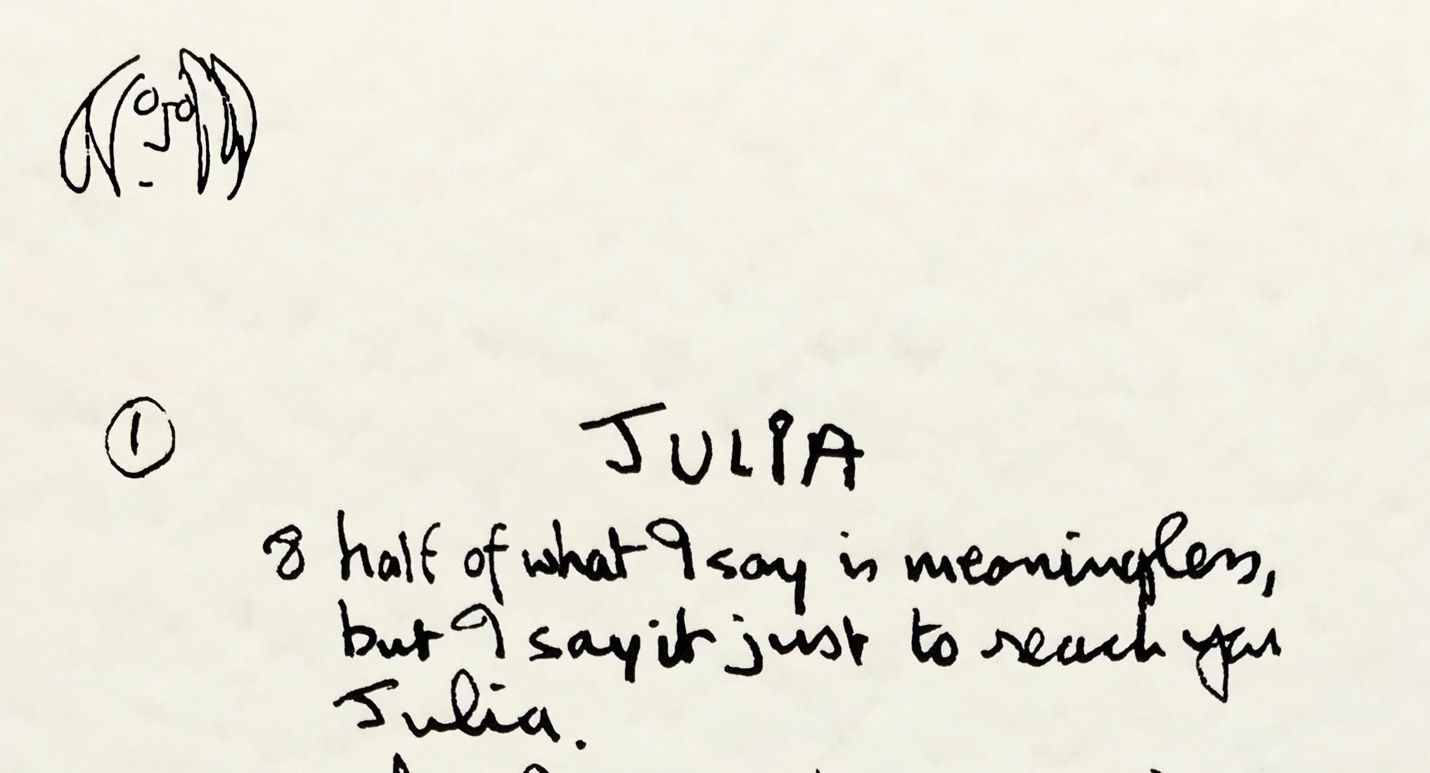 john lennon handwriting