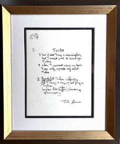 "Julia" Edizione limitata di testi scritti a mano (con cornice)