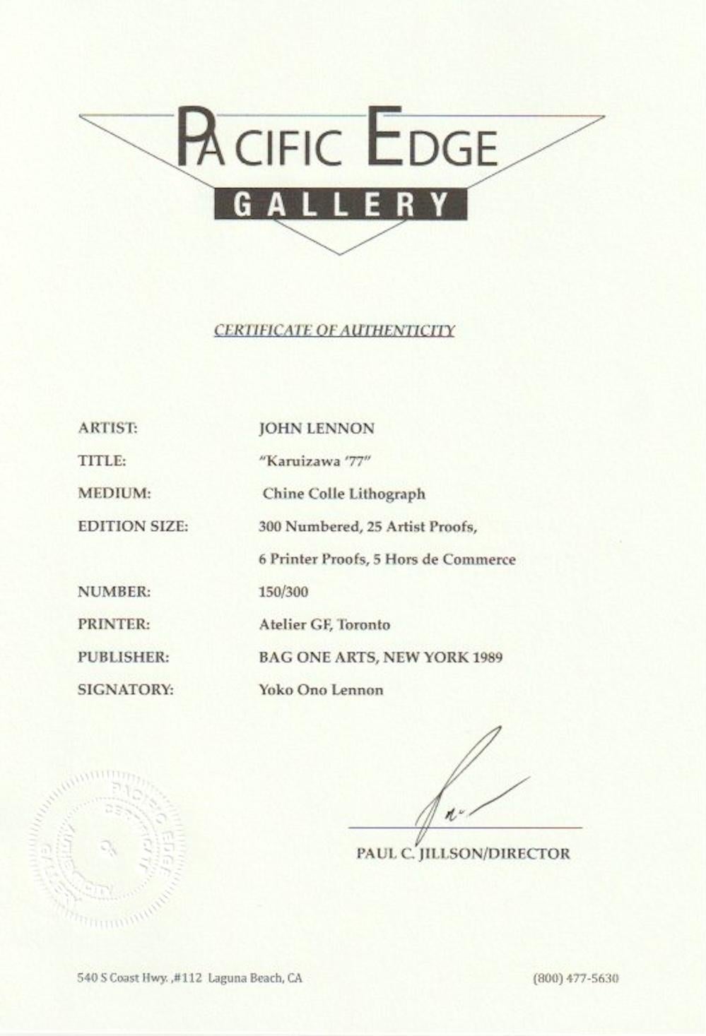  Rare Limited Edition Serigraph of John Lennon's 