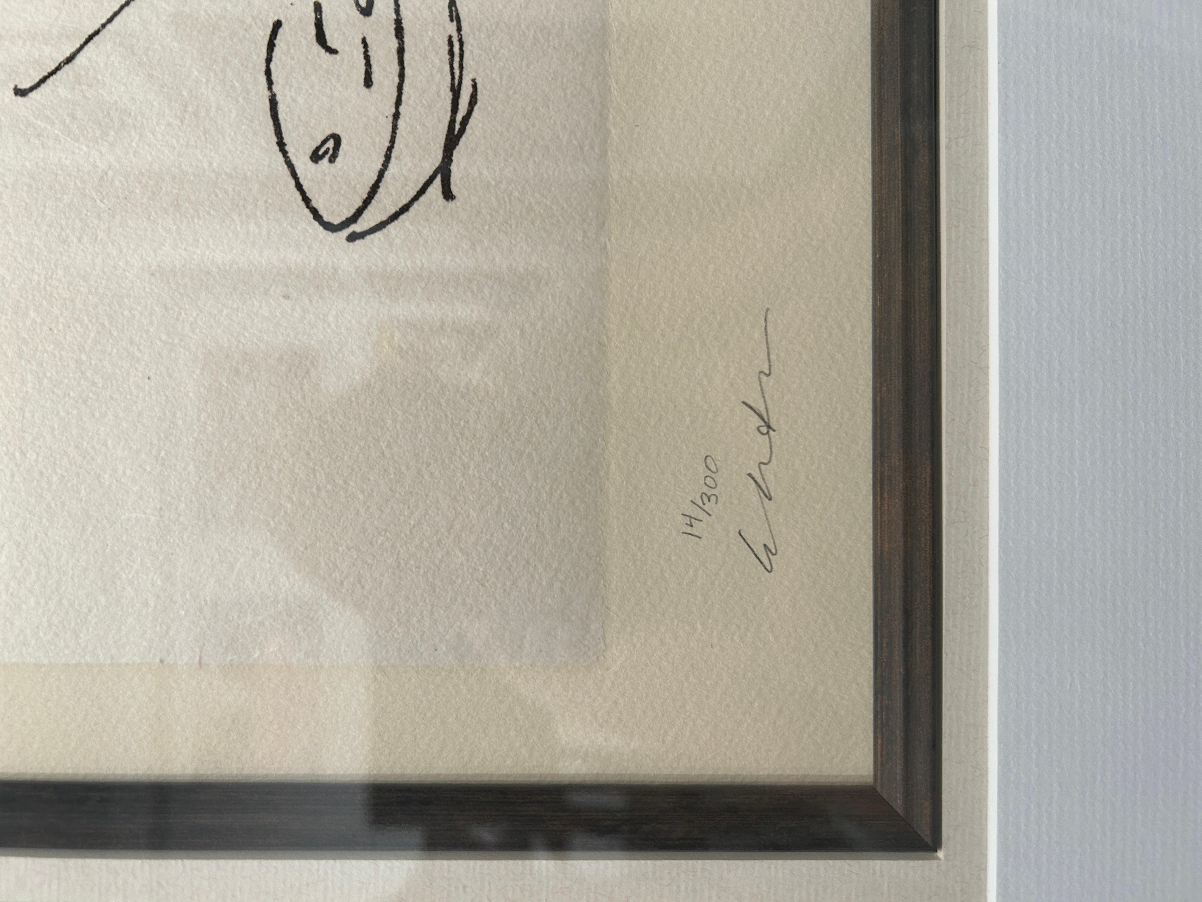 Look - Beige Figurative Print by John Lennon
