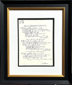 Testi di "Lucy In The Sky With Diamonds" in edizione limitata scritti a mano